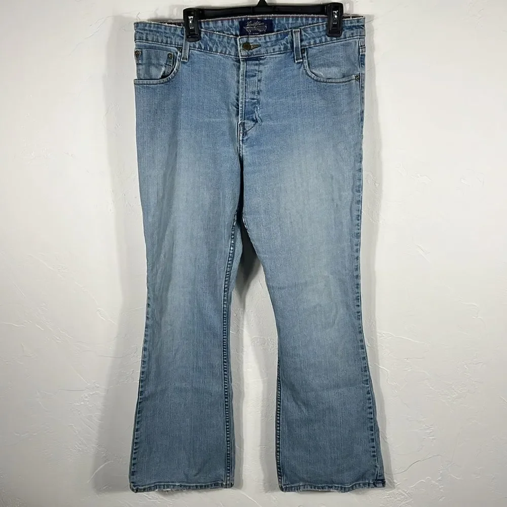 Vtg. ‎ LEVI STRAUSS SIGNATURE COLLECTION Low Rise Flare JEANS Women -Junior 15